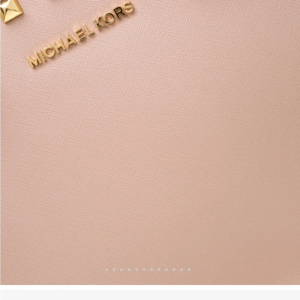 Michael Kors Selma Blush Pink Satchel with Gold Studs Like New! No tags